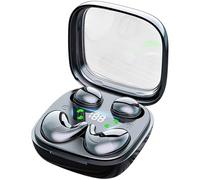 Tressify 4 Pcs Mini Invisible Wireless Earbuds, Tiny In-Ear Sleep Headphones, Side Sleeper-Friendly Design with CVC Noise Cancelling, HiFi Sound, Charging Display