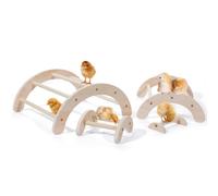 Tressify 4-Piece Stackable Wooden Chicken Roosting for Backyard Chickens