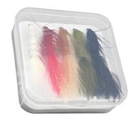Tressify 5 Pcs Fly Fishing Lures Kit, Assorted Color Feather Streamer Flys, High Carbon Steel Hooks, Bass Trout Salmon Fishing, Portable Box