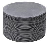 Tressify 50 Pcs Felt Plate Protectors, Gray Cookware Pads, 7.5 in / 19.1 cm Round Dish Storage Separators, Non Slip, Heat Resistant, Sound Dampening, for Tabletop Safety, Value Gift