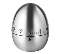 Tressify 60-Minute Egg Timer, Stainless Steel Kitchen Timer, Clear Alarm, Stable Base