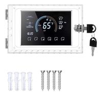 Tressify 7.2 X 4.7 X 2.2 Inch, Large Thermostat Cover with Lock, Thermostat Lock Box with Key, Fit Standard All Nest Type Thermostats, Universal Thermostat Guard Small for Wall