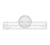Tressify Aviation Plotter CRP-1, Rotating, 13.2 in / 33.6 Cm, for Flight Navigation, Precise Angle Lines, Multiple Scales