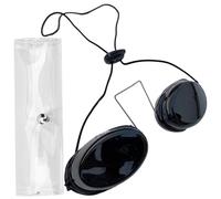 Tressify Beauty Patient Protective Goggle, Tanning Goggle for Tanning Bed Eye Coverage, Adjustable Metal Nose Bridge, PC Lightweight IPL Glasses, Black Lens, with Storage Case