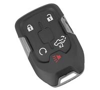 Tressify Black Replacement Key Fob Shell for Silverado/Gmc Sierra, 5-Button Abs with Emergency Key & Tool, Size 2.8 X 1.6 X 0.6 in / 7 X 4 X 1.5 Cm