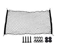 Tressify Car Divider for Dogs, 43.3 x 23.6 in / 110 x 60 cm Pet Barrier for Auto, Elastic Polyester Mesh Cargo Net with Hooks, Keeps Pets Safe While Driving