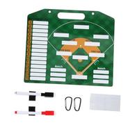 Tressify Dual-Sided Baseball Strategy Board, 13.8 X 11.8 in Dry Erase Board for Coaches with Pen Clip