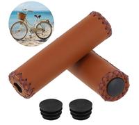 Tressify Holding Grips, Grip Leather, Ergonomic Grips For Road, Grips Hand-Stitched, Fits Beach Cruiser