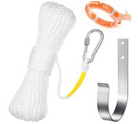 Tressify Hook & Ring Buoy Bracket: 49 Ft Outdoor Climbing Rope, Life Saving Rope