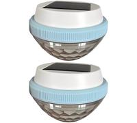 Tressify Ip45 Waterproof 2 Pack Solar Floating Pool Lights, Peach-Shaped, Color Changing, For Pond, Fish Tank, Outdoor, 4.2 X 3 In