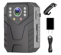 Tressify Ip66 Waterproof Body Camera, 2K Law Enforcement Cam, 170° Wide Angle, Night Vision, 128G Storage Capacity