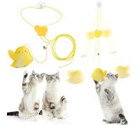Tressify Kitten Play Toy Interactive Cat Toy Catnip Hanging Elastic Rope Teaser
