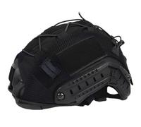 Tressify Maritime Helmet Cover, Black Textile Fabric, 10.2 X 8.7 X 0.8 in, Tactical Protective Add-On, with Elastic Cord and Features