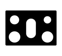 Tressify Non Stick Gas Range Protector, 5-Hole, 16.5 X 24.4 in / 42 X 62 Cm, Washable Stove Top Protector, Heat Resistant