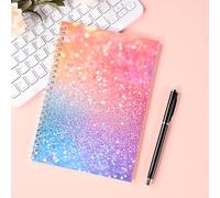 Tressify Notebook, Multicolor A5 Holographic, Wire Bound Notebook with Unique Original Design, Smooth Writing Paper, Lay Flat Access for Journaling, Note Taking, Daily Records, Portable Carry Size