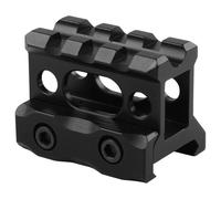 Tressify Picatinny Riser Mount, 1.2 in / 30.5 mm Height Red Dot Riser, Aluminum Alloy Optic Riser with 20 mm Rail, Lightweight Hollow Design, 1.57 in / 40 mm Length, Black