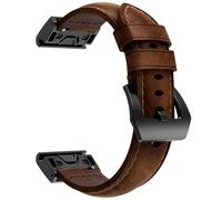 Tressify Quick Release Pu Leather Band, 26 Mm Leather Watch Strap, Classic Black And Brown, For 8 7 6 5, Compatible Various Models, With Enduro 3