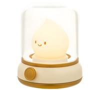 Tressify Rechargeable Oil Lamp with Adjustable Brightness, Retro Kerosene Style Night Light, Warm Yellow Glow