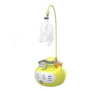 Tressify Self Playing Interactive Cat Toy, 360° Rotating Cat Toy Tumbler with Detachable Teaser Wand, LED Glowing Ball, Dual Track Moving Orbs for Indoor Cats, Boredom Comfort, Mental Stimulation