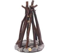Tressify Small Tree Branch & Stone Night Light, Warm Light Creative Retro Decorative Handmade Burning Campfire Shape, 3D Desktop Ornament for Homestays, Three Modes LED