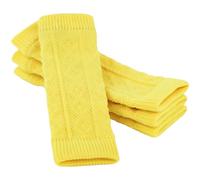 Tressify XXL Dog Leg Wraps for Stopping Licking, Elastic Knitted Protective Dog Sock, Yellow Dog Elbow Protector for Joint Pain and Arthritis