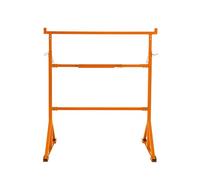 Trestle Stand Heavy Duty Builders Trestles Portable Saw Horse Work Table Bench Adjustable Height 105.5-185.5cm Non Slip Feet Support Arms 200kg Load Capacity Each Powder Coated Steel Tool Tray Hooks