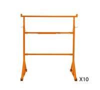 Trestle Stands Heavy Duty Steel Builders Saw Horse Work Table Adjustable Height