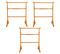 Trestle Stands Heavy Duty Steel Builders Saw Horse Work Table Adjustable Height