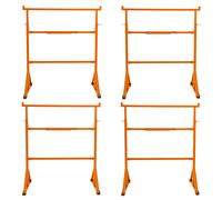 Trestle Stands Heavy Duty Steel Builders Saw Horse Work Table Adjustable Height