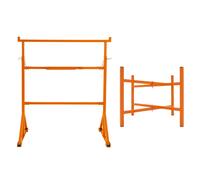 Trestle Stands Heavy Duty Steel Builders Saw Horse Work Table Adjustable Height