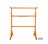 Trestle Stands Heavy Duty Steel Builders Saw Horse Work Table Adjustable Height