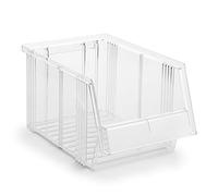 Treston 1930-1 Open-Fronted Storage Boxes, Stackable, for Industrial Storage System, Transparent, 186 x 300 x 156 mm