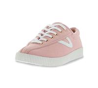 TRETORN Nyliteplus Canvas Sneakers Women's Lace-up Casual Tennis Shoes Classic Vintage Style, Pink, 6 UK