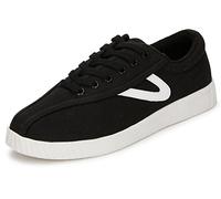 TRETORN Sneakers Nylite Plus Canvas Trainers for Women, Black White, 7.5 UK