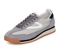 TRETORN Women's Rawlins Sneakers Lace-Up Casual Tennis Shoes with Classic Vintage Style, Grey/White, 6 UK