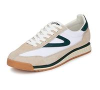 TRETORN Women's Rawlins Sneakers Lace-Up Casual Tennis Shoes with Classic Vintage Style, White/Green, 7.5 UK