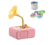 Tretregard Gramophone, with 96 learning cards and 8 recording cards, is an early childhood gramophone storytelling machine and audiobook gift for boys and girls.