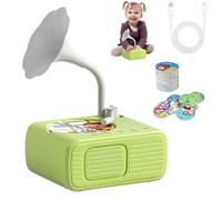 Tretregard Kids Phonograph,2025 New Educational Music Story with 99 cards and 10 Recording Cards, Multifunctional Early Education Card Phonograph, for Boys and Girls (Green, One Size)