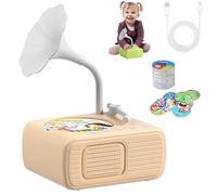 Tretregard Kids Phonograph,2025 New Educational Music Story with 99 cards and 10 Recording Cards, Multifunctional Early Education Card Phonograph, for Boys and Girls (Orange, One Size)