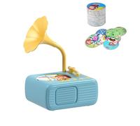 Tretregard Kids Phonograph, Kids Phonograph with 96 Cards - Educational Music Story Player, Toddler Record Player Gramophone Audio Book Toy, Interactive Gift for Boys and Girls (BLUE)