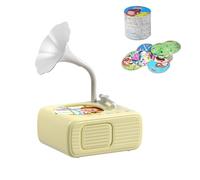Tretregard Kids Phonograph, Kids Phonograph with 96 Cards - Educational Music Story Player, Toddler Record Player Gramophone Audio Book Toy, Interactive Gift for Boys and Girls (BEIGE)