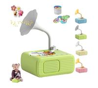 Tretregard Kids Phonograph, Kids Phonograph with 96 Cards, Free 8 Recording Cards, Educational Music Story Player, Audio Book Gift for Boys and Girls, Bluetooth Connection Available (Green)