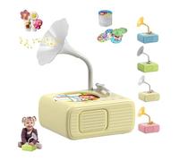 Tretregard Kids Phonograph, Kids Phonograph with 96 Cards, Free 8 Recording Cards, Educational Music Story Player, Audio Book Gift for Boys and Girls, Bluetooth Connection Available (Beige)
