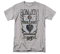 Trevco, inc. Bon Jovi Keep The Faith Unisex T Shirt, Athletic Heather, 3XL