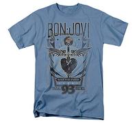 Trevco, inc. Bon Jovi Keep The Faith Unisex T Shirt, Carolina Blue, XXL