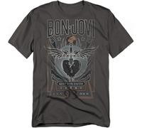 Trevco, inc. Bon Jovi Keep The Faith Unisex T Shirt, Charcoal, 3XL