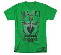 Trevco, inc. Bon Jovi Keep The Faith Unisex T Shirt, Kelly Green, 4XL