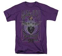 Trevco, inc. Bon Jovi Keep The Faith Unisex T Shirt, Purple, XXL