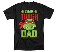 Trevco, inc. Teenage Mutant Ninja Turtles Father's Day One Tough Dad Unisex T Shirt, Black, S