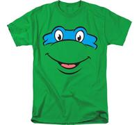 Trevco, inc. Teenage Mutant Ninja Turtles Leonardo Smile Unisex T Shirt, Kelly Green, XXL